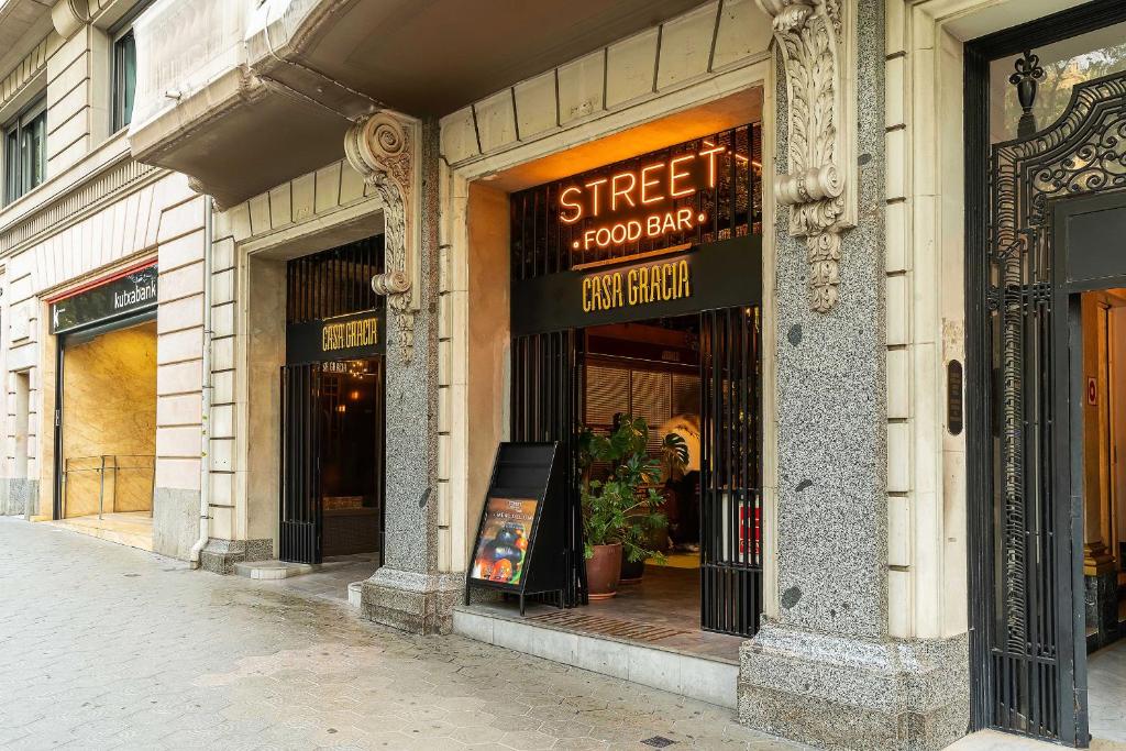 Barcelona Spain Casa Gracia Street Food Bar